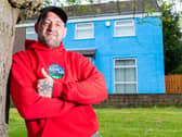 Scott Pickles painted his house blue in a bid to help people struggling with their mental wellbeing to think what they can do to make them feel more positive