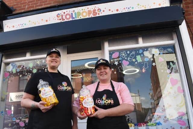Married couple Amy and Lauren opened a new sweet shop in Bamber Bridge.