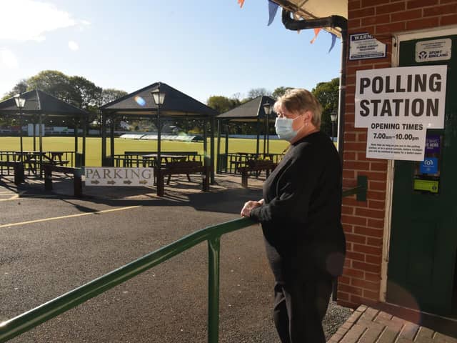 Fox Lane polling station in Leyland
Photo: NEIL CROSS