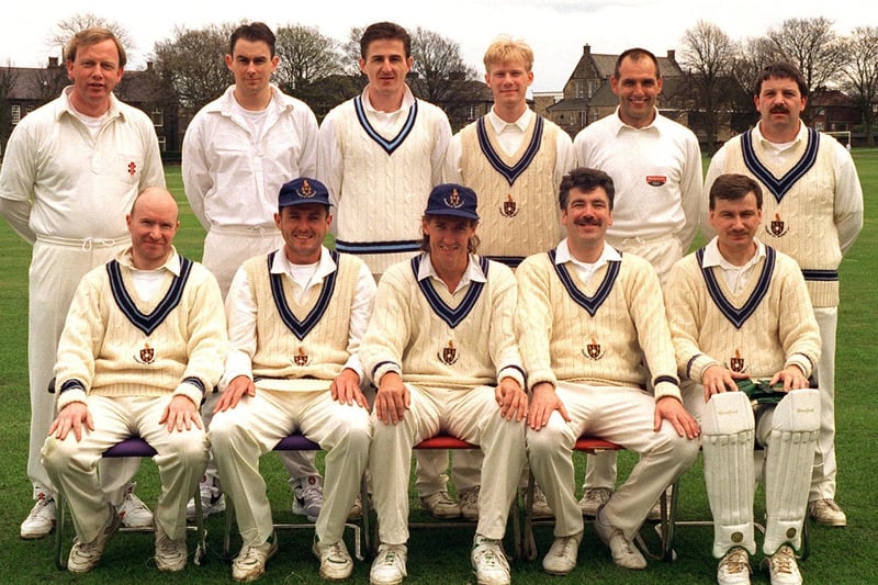 Calverley CC first team who played in Division B of the Airedale and Wharfedale League. They were captained by David Jebb.