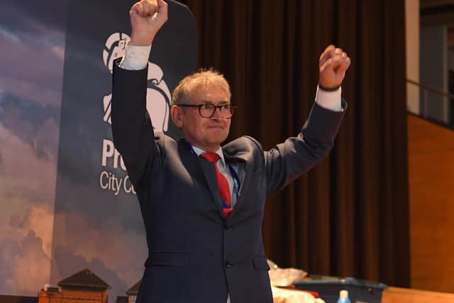 It was a Labour hold in the Ashton ward when James Hull was declared to have secured the most votes (image: Neil Cross)
