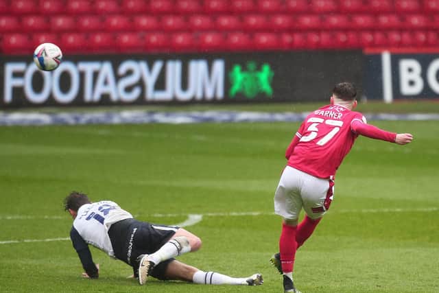 James Garner fires Nottingham Forest into a first-half lead against PNE at the City Ground