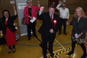 Chorley proved a happy hunting ground for Labour at the Lancashire County Council elections - (left to right) Hasina Khan, Kim Snape, Mark Clifford, Steve Holgate and Julia Berry (image: Michelle Adamson)