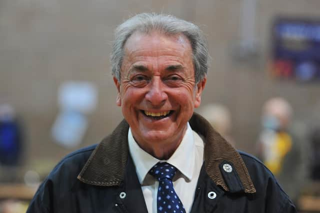 County Cllr Keith Iddon pictured at the vote count in Chorley on Saturday when he was still hoping to become the next leader of Lancashire County Council (image: Michelle Adamson)