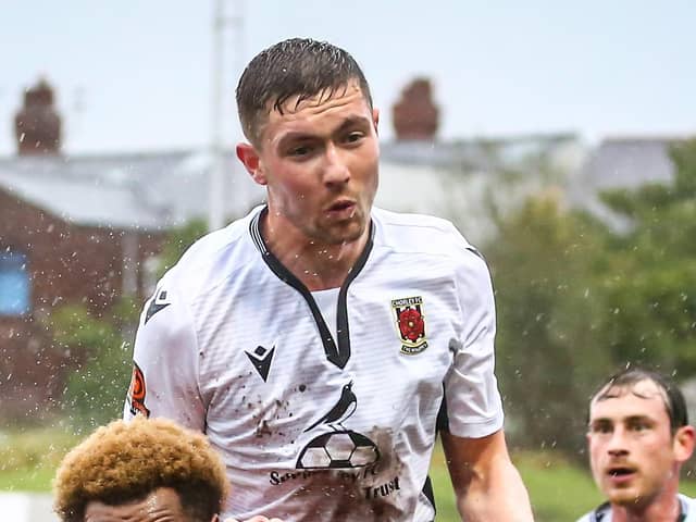 Chorley defender Lewis Baines (photo: Stefan Willoughby)