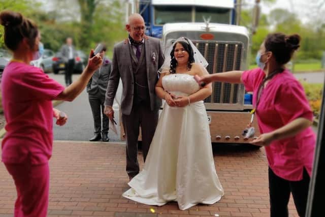 Residents and staff were able to celebrate with Sarah on her special day