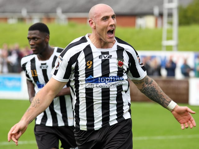 James Dean in action for Chorley