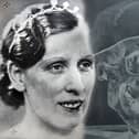 Photo of murder victim Isabella Ruxton next to photo of one of the skulls of Buck Ruxton’s victims