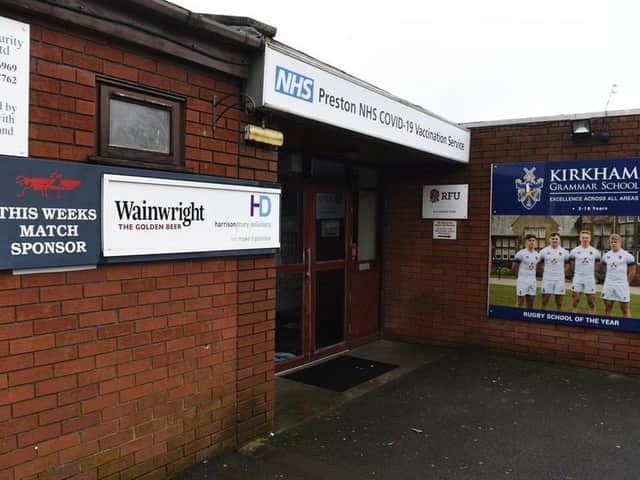 The jabs were being offered on a first come, first served basis at Lancashire Vaccination Centre, based at Preston Grasshoppers rugby club in Lightfoot Green Lane, Fulwood