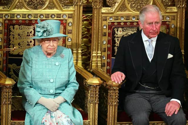 The Queen and the Prince of Wales at the ceremony to read the Queen's Speech
