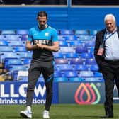 Peter Ridsdale with PNE skipper Alan Browne