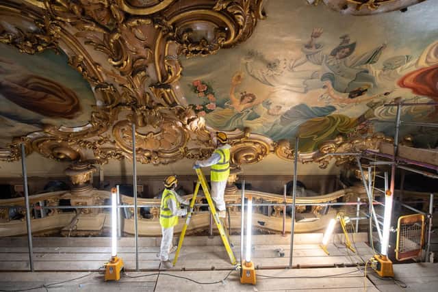 Specialists had to learn traditional skills to carry out the work