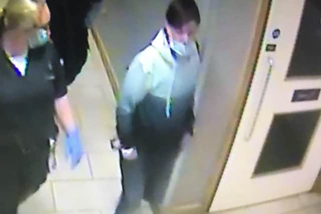 Daniel Edwards, 33, was last seen at Royal Manchester Hospital, but is thought to have travelled to Preston. Pic: Lancashire Police