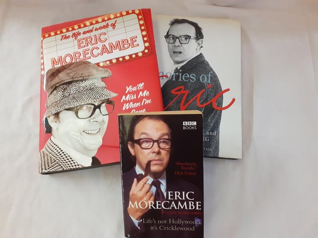 These books are among a collection of Eric Morecambe memorabilia which arrived in the centre since reopening