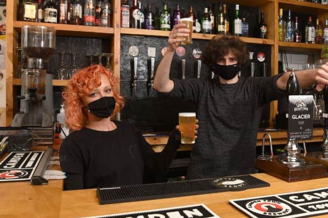 Staff at Winckley Street Ale House were also excited to open up indoors again