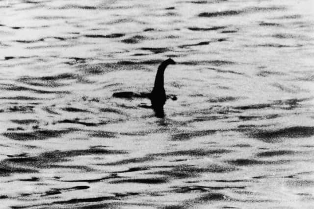 A view of the Loch Ness Monster, near Inverness, Scotland, April 19, 1934