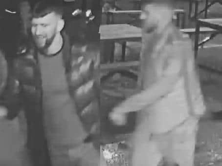 Police would like to speak to these two men in connection with the incident. (Credit: Lancashire Police)