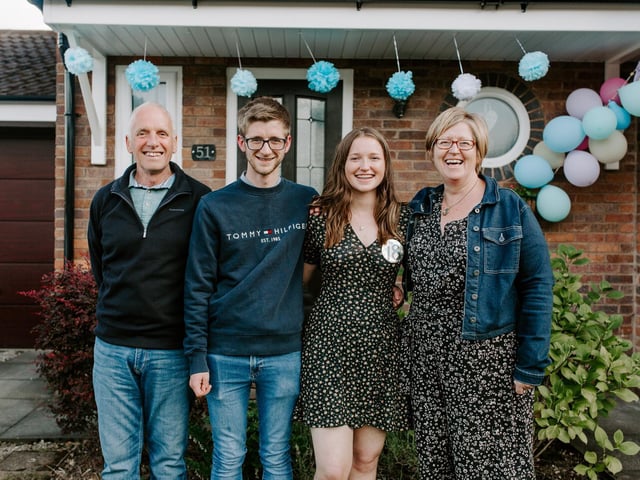 Joanne and Peter Rossall with son Harry and daughter Charlotte, from Kirkham, are fundraising for Rosemere Cancer Foundation