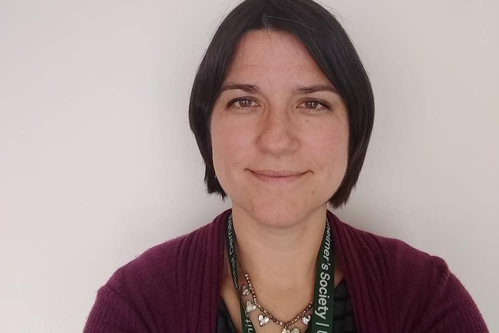 Tara Edwards, Lancashire and Cumbria Area Manager for the Alzheimer's Society