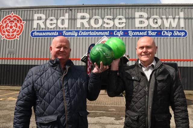 Owners Phil Butterworth and Andy Grey of the Red Rose Bowl, Preston