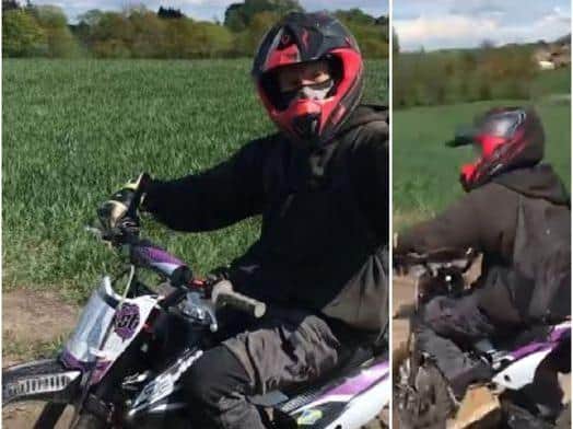 Police have asked the public to contact them if they recognise the motorcyclist pictured. (Credit: Lancashire Police)