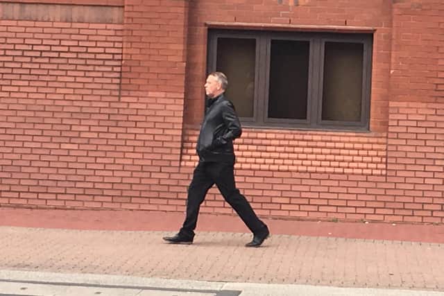 Trevor Smith leaving Wigan Magistrates' Court in 2019