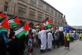 Pro-Palestine rally in Preston in 2014