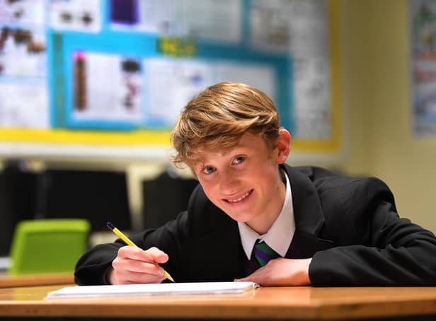Year 9 pupil Will has a talent for tech according to his teacher Mr Jousiffe, and he has now been recognised as a finalist in a national design competition, photo: Neil Cross.