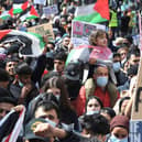 Free Palestine protest in Preston