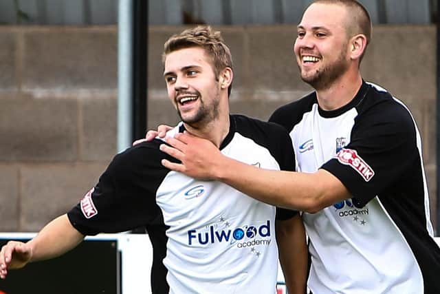 Ali Waddecar (left) has joined FC United from Bamber Bridge      PIc: Stefan Willoughby