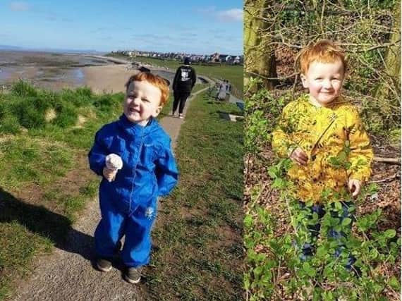 George Arthur Hinds, aged two years and 10 months, who died following a suspected gas explosion in Heysham.