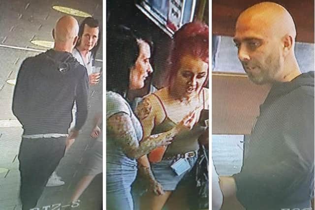 Police want to speak to four people captured on CCTV at Preston Bus Station following an incident of criminal damage to a vehicle in Walton-le-Dale on Friday, April 23. Pic: Lancashire Police