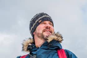 Author Mark Sutcliffe out walking