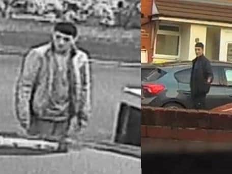 Detectives would like to speak to these two men following a burglary in Ingol. (Credit: Lancashire Police)
