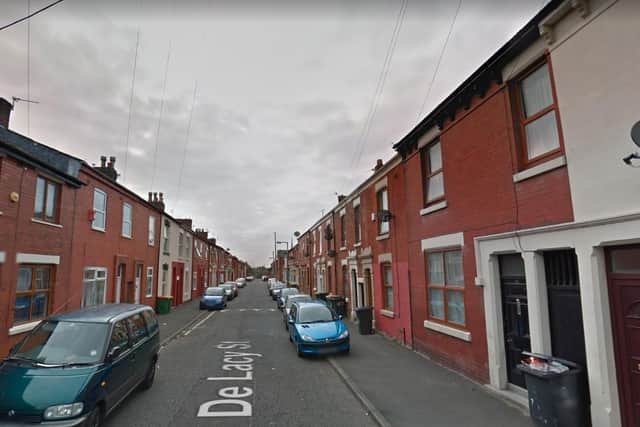 A man, aged in his 40s, was found dead inside a home in De Lacy Street, Preston yesterday afternoon (Tuesday, May 25). Pic: Google