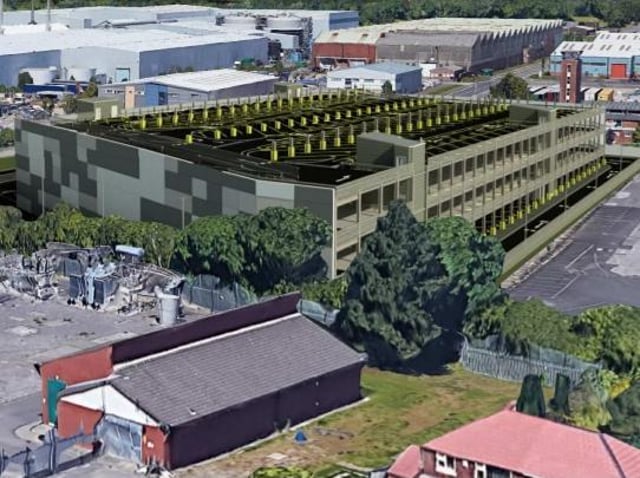 An image of how the multi-storey van park could look (Image: SMR Architects).