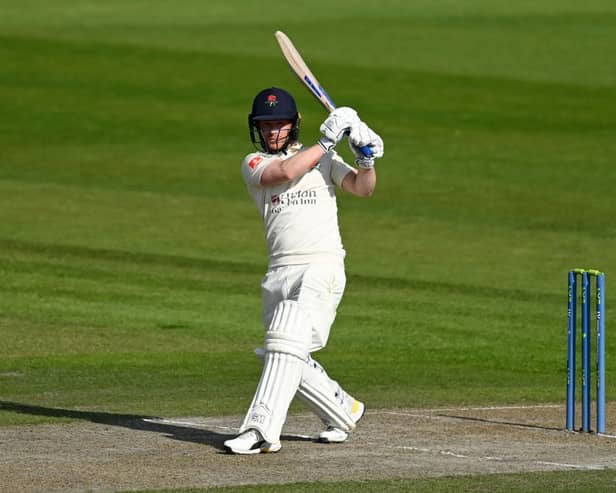 Alex Davies scored his fifth half-century of the season on day one of the Roses match