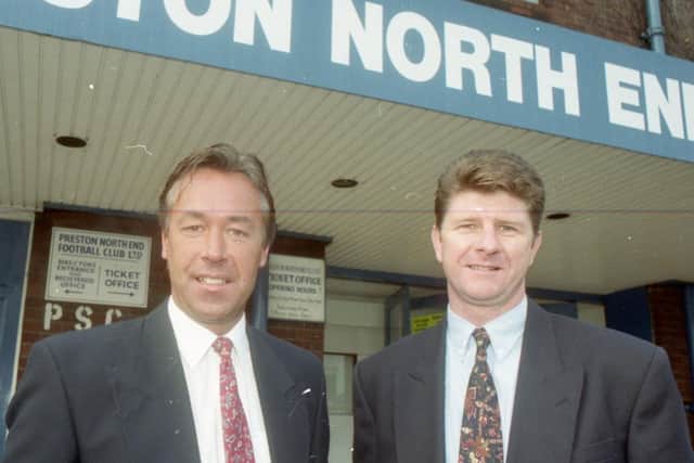 Gary Peters (right) was No.2 to Preston boss John  Beck (left)