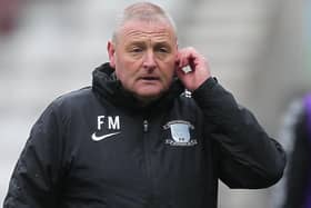 Preston North End head coach Frankie McAvoy