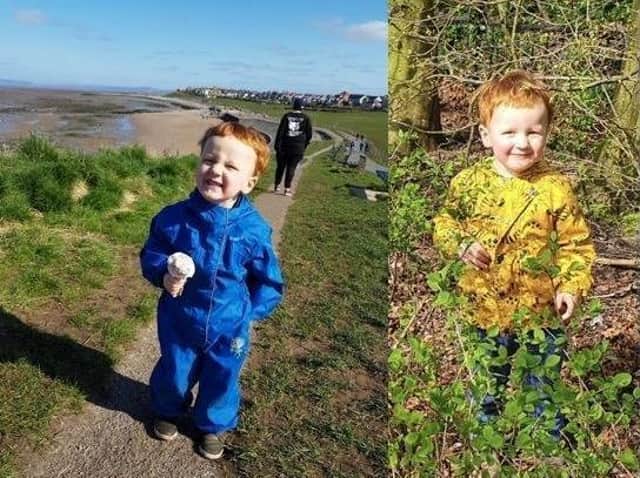 George Arthur Hinds, aged two years and 10 months, who died following a suspected gas explosion in Heysham.