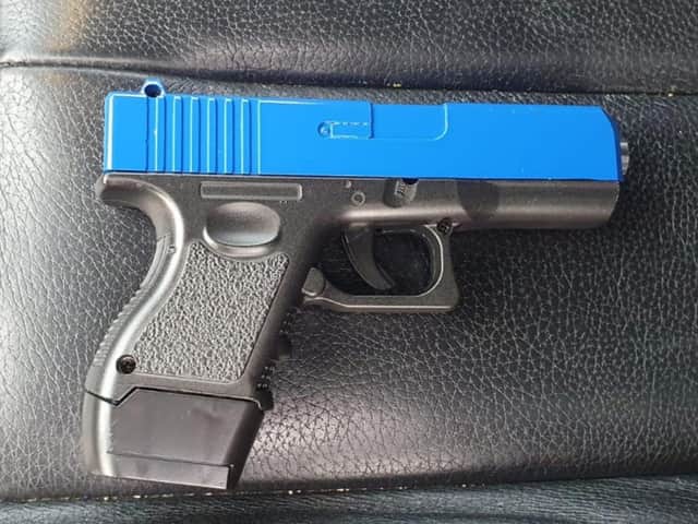 The recovered weapon