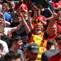 Morecambe fans at Wembley (Photo: Rob Newell/CameraSport)