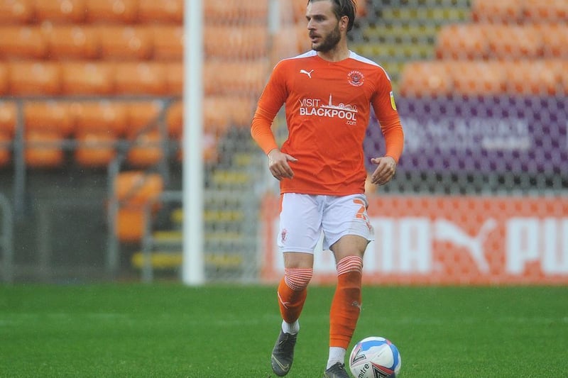 The left-back has played a leading role for Blackpool this season