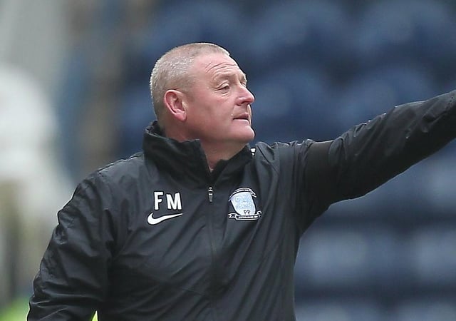 Preston North End head coach Frankie McAvoy