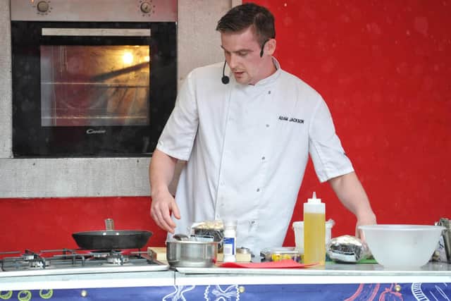 A Taste of Chorley: Chef Adam Jackson gives a cooking demonstration at the last live event