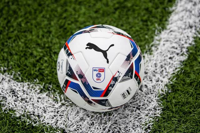 The new PUMA football which will be used in the EFL next season