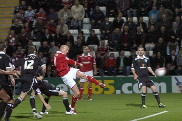 Kevin Ellison fires Morecambe's stoppage-time equaliser against PNE to send the tie to penalties