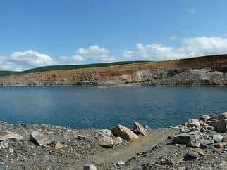 The disused quarry near Colne Golf Club. Photo credit: Colne and West Craven Police
