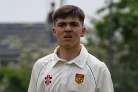 Chorley bowler Louis Johnson in action against Netherfield last weekend