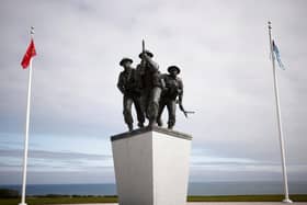 A view of the new British Normandy Memorial at Ver-sur-Mer in France. (Photo by PA/ Stephane Mahe)